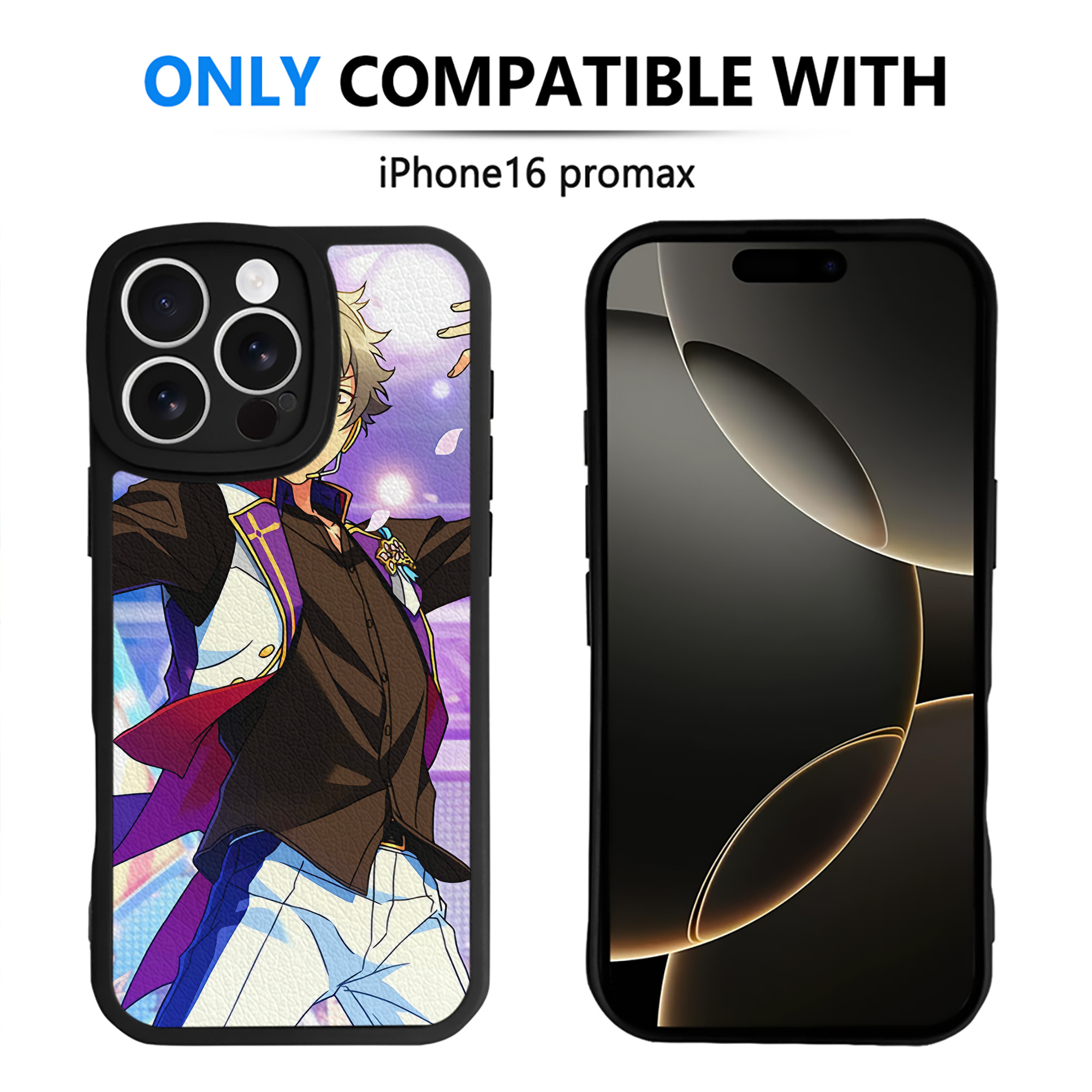 （画像用） あんさんぶるスターズ! Ensemble Stars 【iPhone 16シリーズ対応】シリコンスマホケース（レザー調） 材質：シリコン